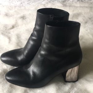 ASH black leather boots - free shipping!